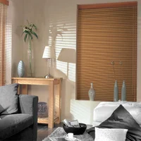 Persiana De Madera Color Roble A La Medida Ancho Entre 90.5 A 100 Cm Alto Entre 115.5 A 130 Cm