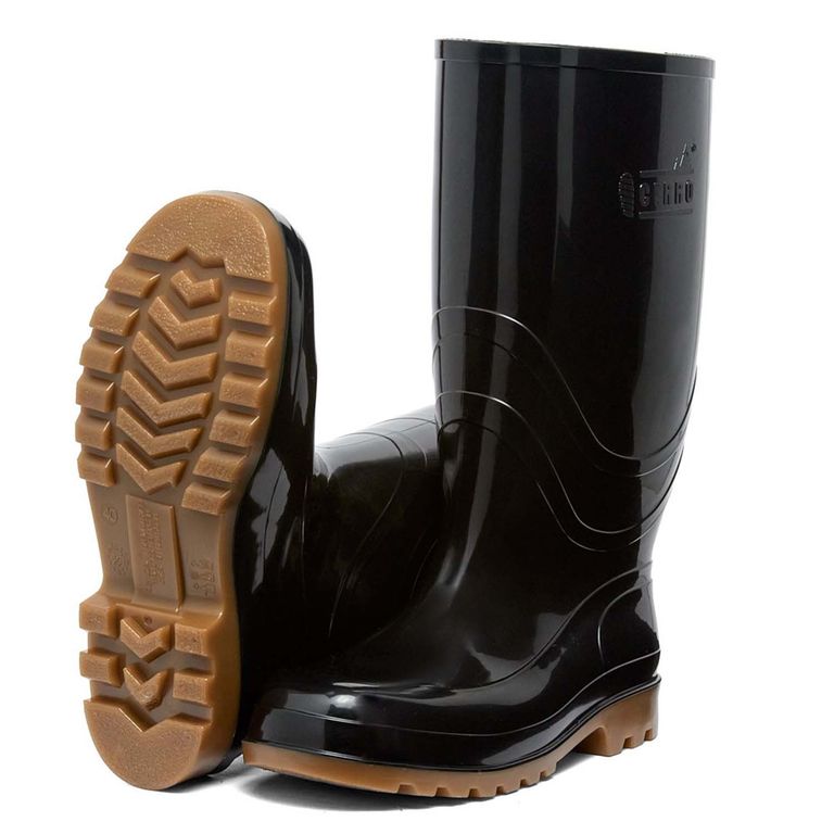 Botas de PVC Negro Caña media Alta Cerro Seguridad Talla 36 IDECAL ...