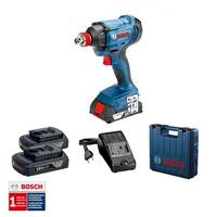 Llave de Impacto Inalámbrica  Gdx 180-Li 18v+ 2 Baterías 1,5ah, 1 Cargador 127v + Maletín Plástico Bosch