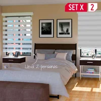 Set de 2 Persiana Sheer Elegance Blanco 120x165 cm