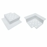 Accesorio Esquina Interna Junta Control Z6 mm x 10 mm Blanco  x 20 Unidades