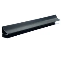 Accesorio Perfil Perimetral Corniza PVC 10 mm x 5 Mts Negro x 50 Unidades