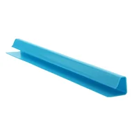 Perfil Terminal U en PVC 10 mm x 3 Mts Azul Pastel x 50 Unidades