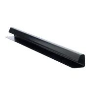 Perfil Terminal U en PVC 10 mm x 4 Mts Negro x 50 Unidades