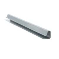 Perfil Terminal U en PVC 10 mm x 5 Mts Gris Claro x 50 Unidades