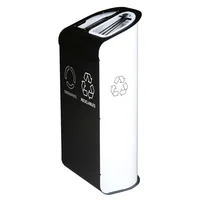 Punto Ecológico Cold Rolled 2 Puestos 70L Negro