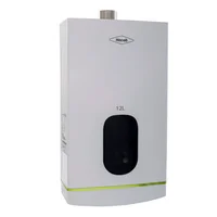 Calentador 12 Litros de Paso a Gas Natural Tiro Forzado Coral Modulante Blanco