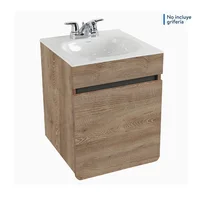 Mueble De Baño Aluvia Elevado Miel Con Lavamanos 45X45 Cm