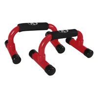 Barra Soporte Para Flexiones Push Up Color Roja