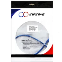 Patch Cord Categoría 6 de 50 Centímetros Azul x3 Und
