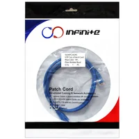 Patch Cord Categoría 6 de 1 Metro Azul x3 Und