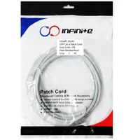 Patch Cord Categoría 6 de 2 Metros Gris x3 Und