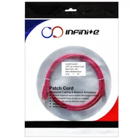 Patch Cord Categoría 6 de 2 Metros Rojo x3 Und