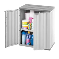 Armario Plástico Eco Mediano 39x85.5x67.6 cm Gris Hielo