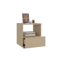 Mesa De Noche Camel Madera natural