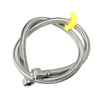 Acople Manguera en Acero 304- 1/2 x 1/2 Pulgada para Válvula de Pedal 1 Metro Satín