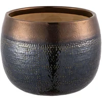 Matera Cerámica Esférica Aisea 30x23x30cm Oliva Dorado