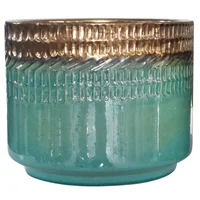 Matera Cerámica Cilíndrico Nihi 33x26cm Verde Jade