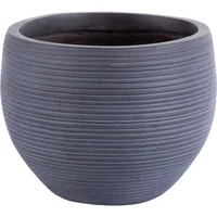 Matera Arcilla Cónica Fibra Strip 29x22x29cm Gris