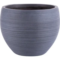 Matera Arcilla Cónica Fibra Strip 37x29x37cm Gris