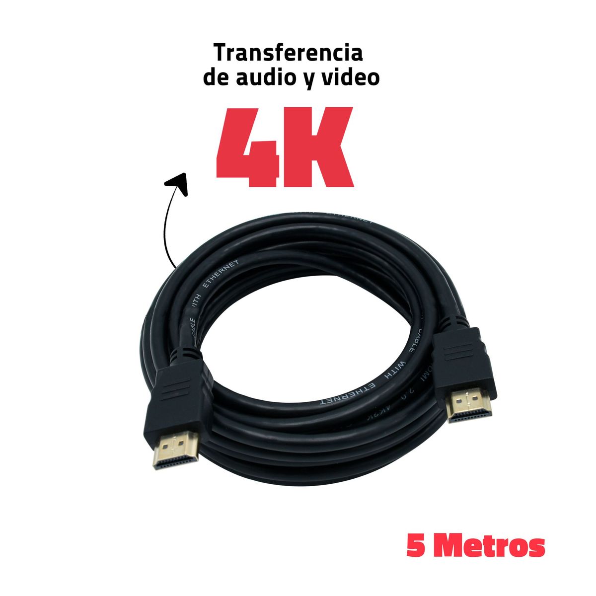  - Cable Hdmi De Alta Definición 4K 5M