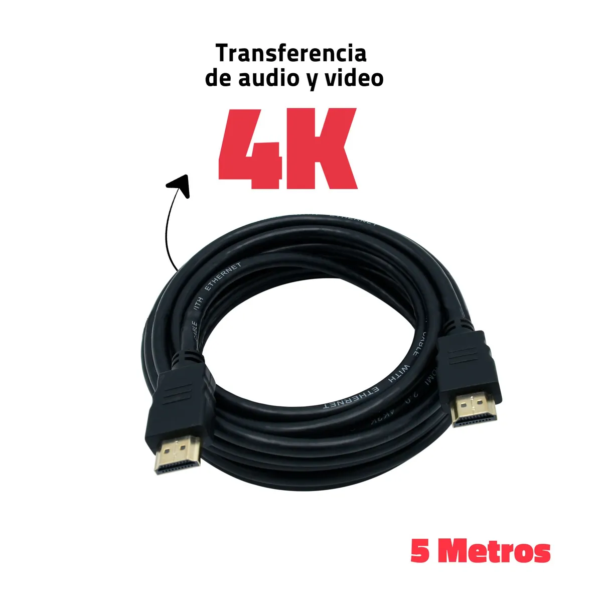  - Cable Hdmi De Alta Definición 4K 5M