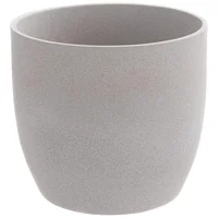 Matera Cerámica Cónica De Piedra 14x13x14cm Gris