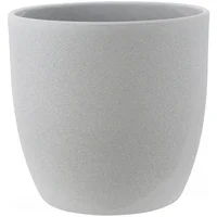 Matera Cerámica Cónica De Piedra 19x18x19cm Gris