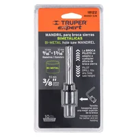 Mandriles para Sierra Copa Bimetalica 3/8 Pulgadas