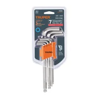 Juego de Llaves 7 Piezas Bristol Largas Punta de Bola TRP15551 Truper