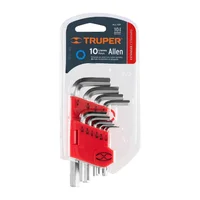 Juego de Llaves 10 Piezas Bristol Truper en Organizador