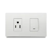 Mixto Tomacorriente  2P+E+ Interruptor Premium Veto