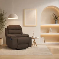Reclinable Vibromasaje Houston Tela 90X95X100 Chocolate