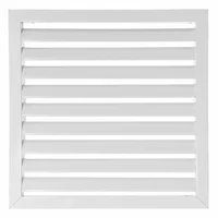 Rejilla Ventilación Aluminio Aletas Curvas 40X40