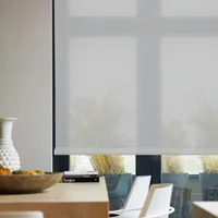 Enrollable Solar Screen 5 Gris A La Medida Ancho Entre 180.5-200  cm Alto Entre  260.5-280 cm