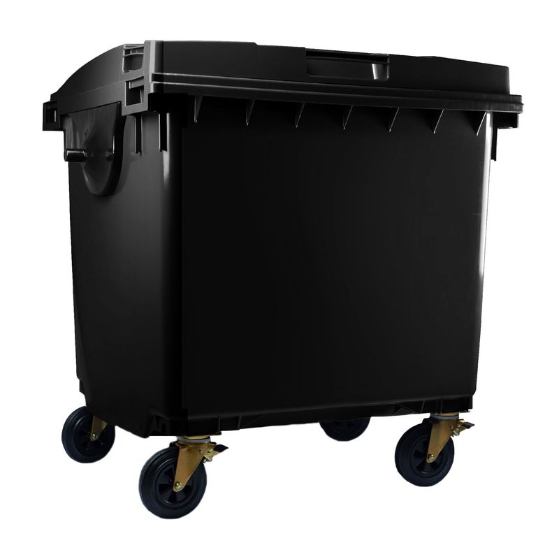 Contenedor Con Ruedas Plastica 1100L Negro Con Tapa WEBER | falabella.com