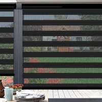 Sheer Elegance Prado Negro A La Medida Ancho Entre 230.5-240  cm Alto Entre  120.5-135 cm