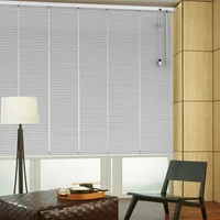 Persiana Horizontal De Aluminio 25  mm Color Silver A La Medida Ancho Entre 180.5-195  cm Alto Entre  145.5-160 cm
