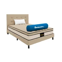 Colchón Dublin Enr Arena 100X190 Base+ Cabecero + Almohada