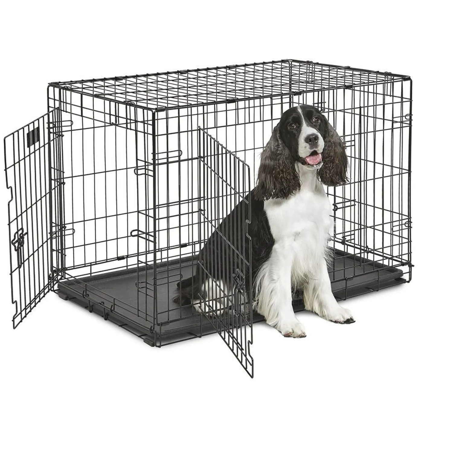 Jaula Para Perros 90x60x62.5cm Grande Negro 8