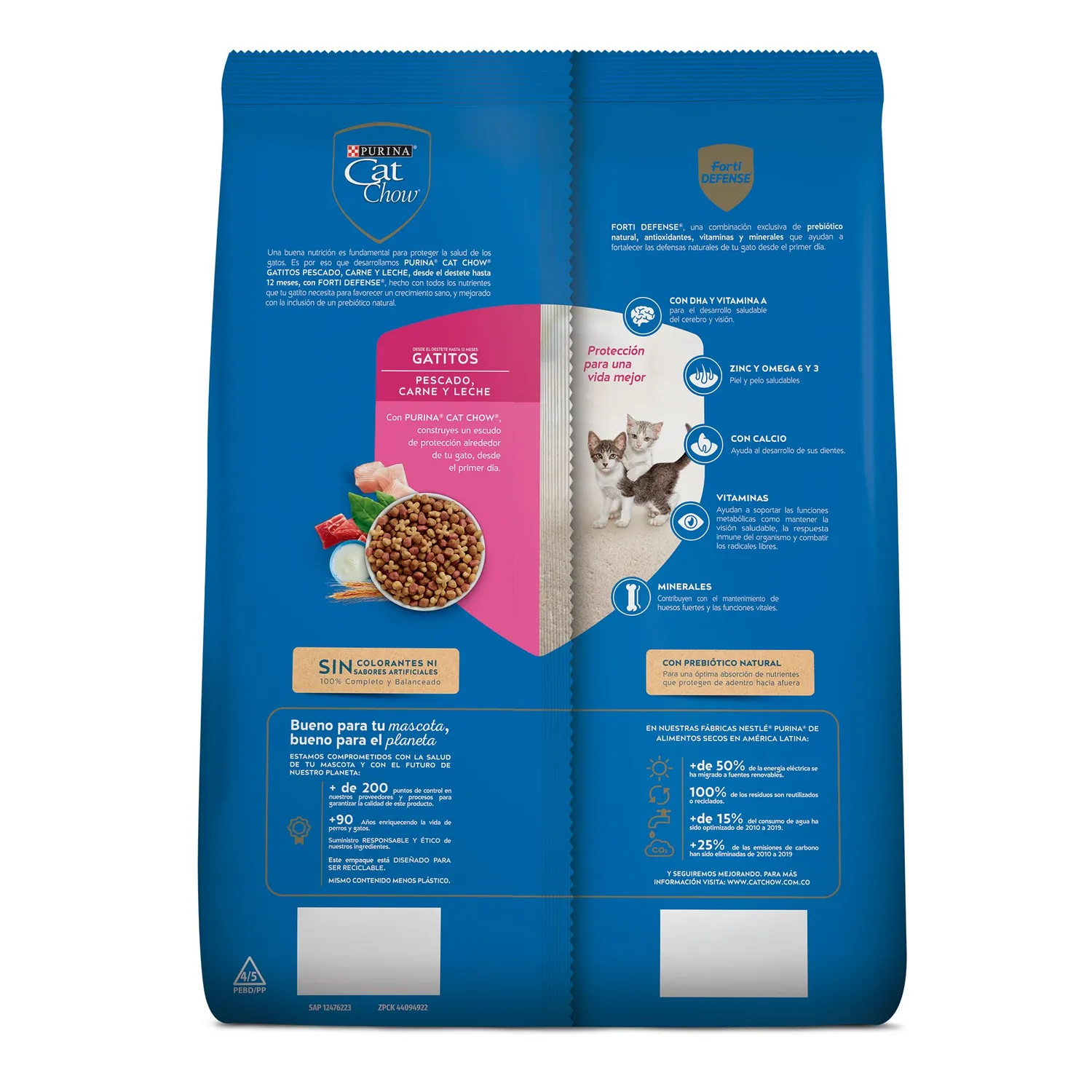 Comida Seca Para Gatitos Fortidefense Cat Chow 8kg