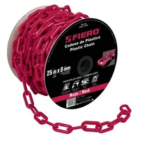 Cadena Plastica de 8mm Negro 25m