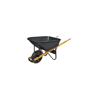 Landscapers Select Carretilla con bandeja de acero de 0,16 m3