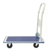 Carro de Plataforma Plegable con Ruedas Giratorias de Alta Resistencia