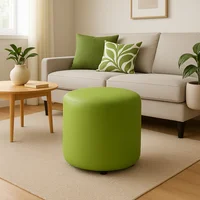 Puff Circular Verde Manzana