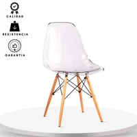 Silla de escritorio Transparente Ekonomodo Colombia Ekm-S-235Tr