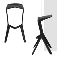 Silla Moderna Bar 45X50X76 Negro