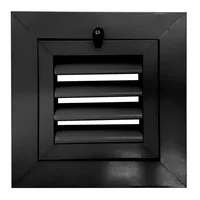 Rejilla Vent Aluminio Persi Aleta Fija 30X30 Negro