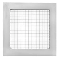 Rejilla Ventilación  Aluminio Tipo Cubo 20X20 Gris