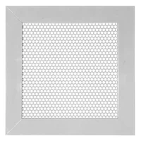 Rejilla Ventilación Aluminio Perforada Redonda 20X20 Gris